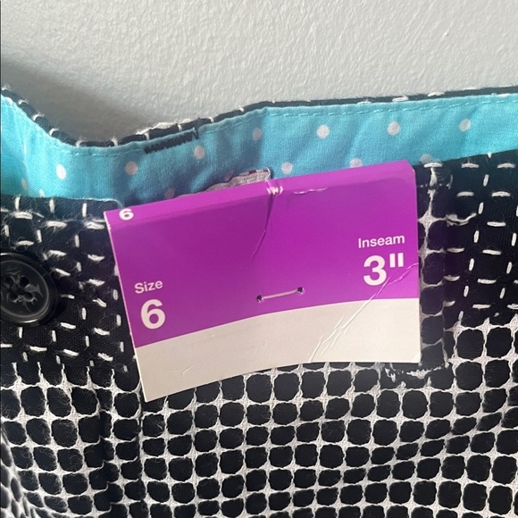 Merona Black and White Polka Dot Women's Shorts Size 6 - Picture 3 of 6